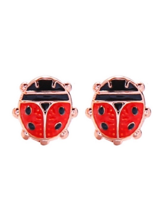 DK’S Design Co Jewelry - BOUTIQUE Cute Ladybug Dainty Minimalist Stud Post Earrings